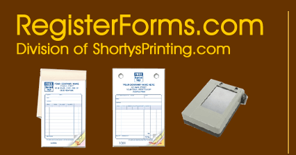 Register Forms and Sales Books